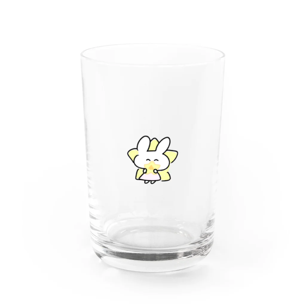 アベカワの星のパン食べるアベカワうさぎ Water Glass :front