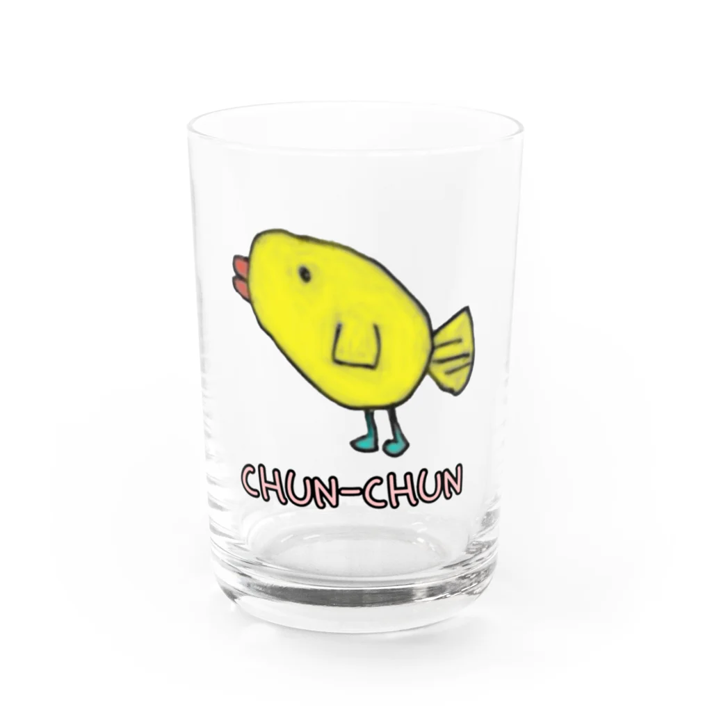 うーちゃんのCHUN-CHUN Water Glass :front