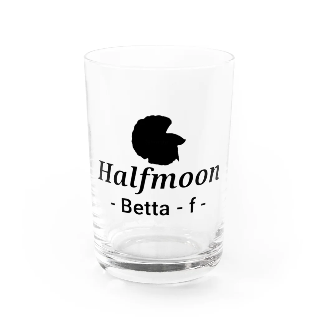 ☆ららくらら☆のHalfmoon Betta⑤Black Water Glass :front