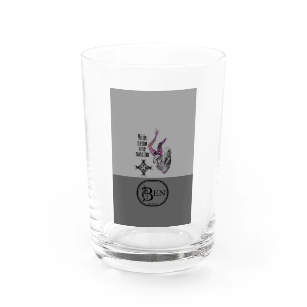 BENのHeart Water Glass :front