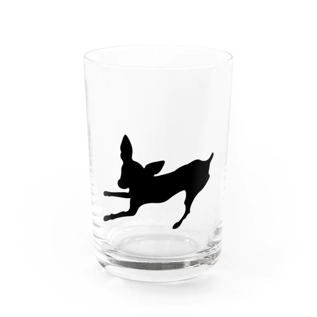 元帥 栞⋆*のミニピンのあずきちゃん Water Glass :front