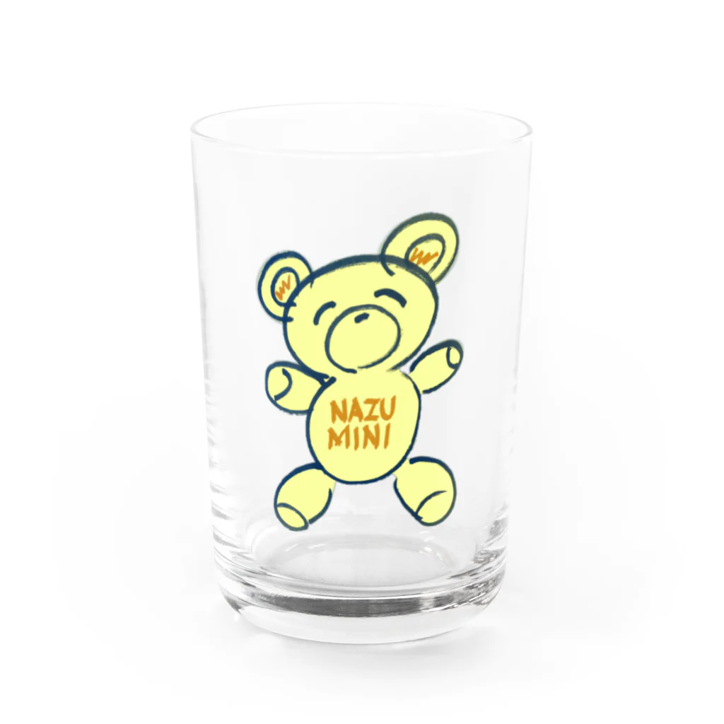 NAZU MINIのNAZU MINI bear （yellow）グッズ Water Glass :front