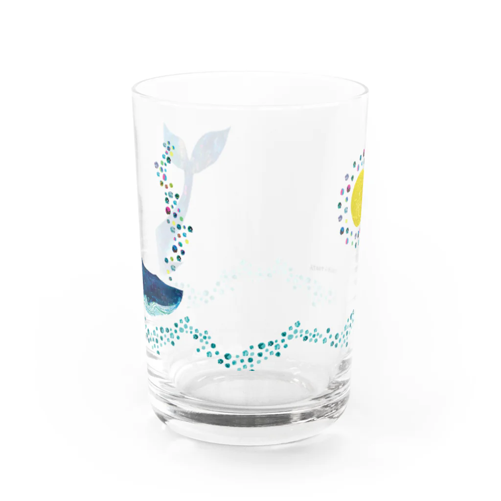 伊敷トゥートのあわクジラ Water Glass :front