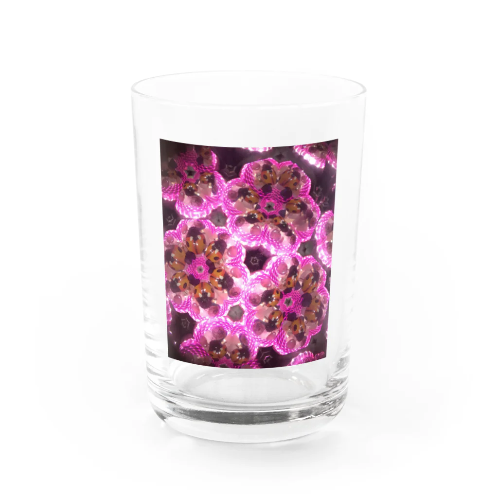 Parfume-weaverの万華鏡シリーズ　てんとう虫三昧 Water Glass :front