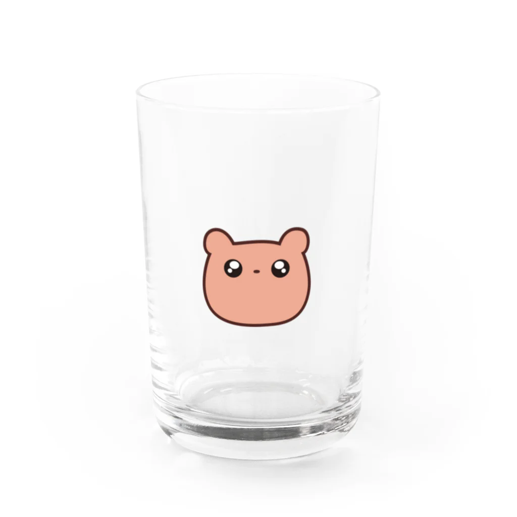 ダークとハッピー.のただのくま Water Glass :front