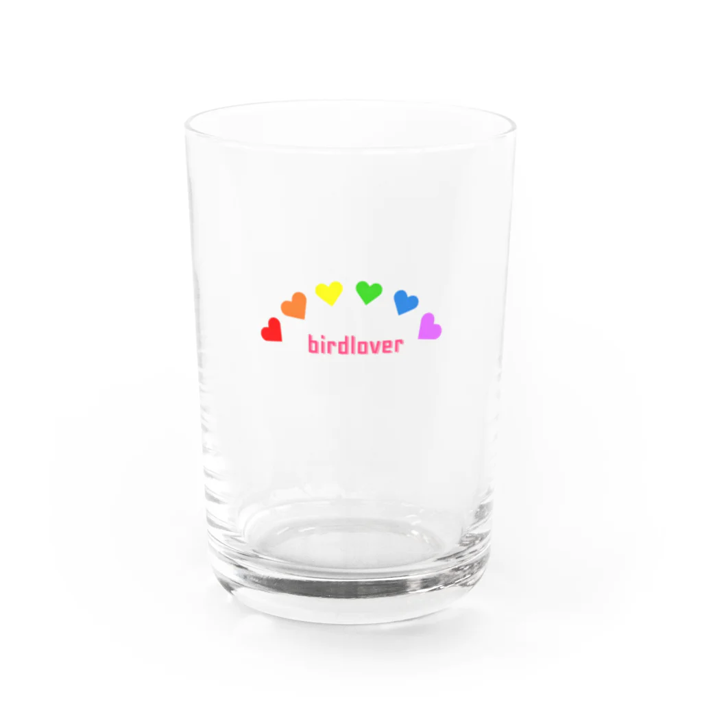 鳥バード#birdloverのbirdlover#birdlover Water Glass :front