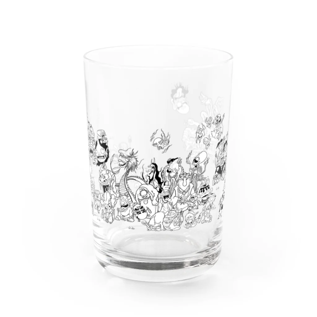 酔怪亭 ［酔っ払い妖怪］の酔いどれ百鬼夜行 Water Glass :front