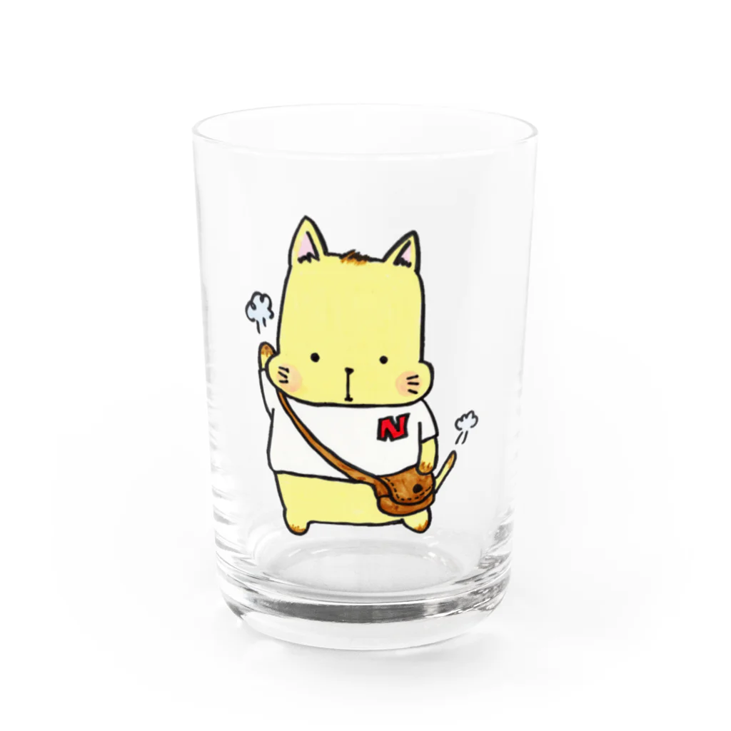 もったりオンラインのにゃんにゃ Water Glass :front