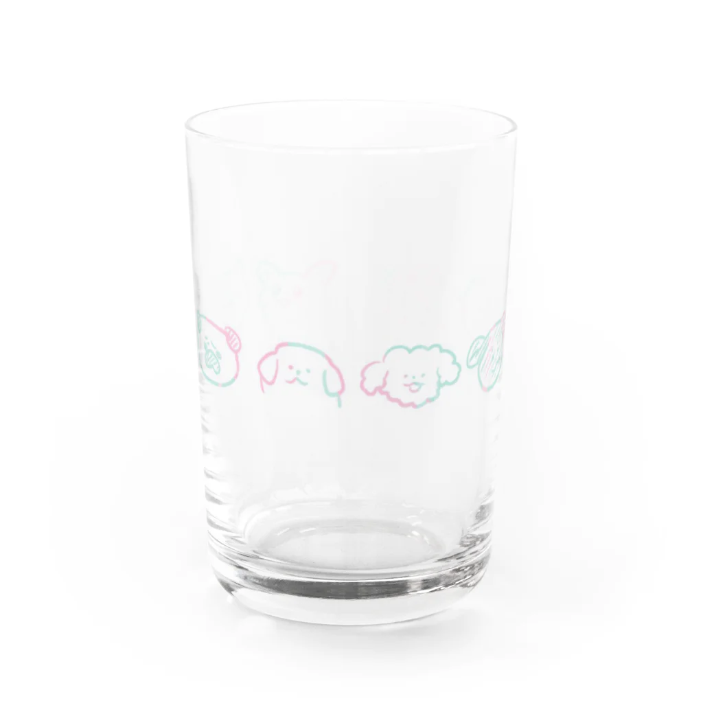 自由のわんたち3 Water Glass :front