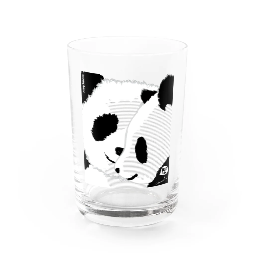 LittleLoroのPANDA COMPLEX パンダ頭複合体 0469 Water Glass :front