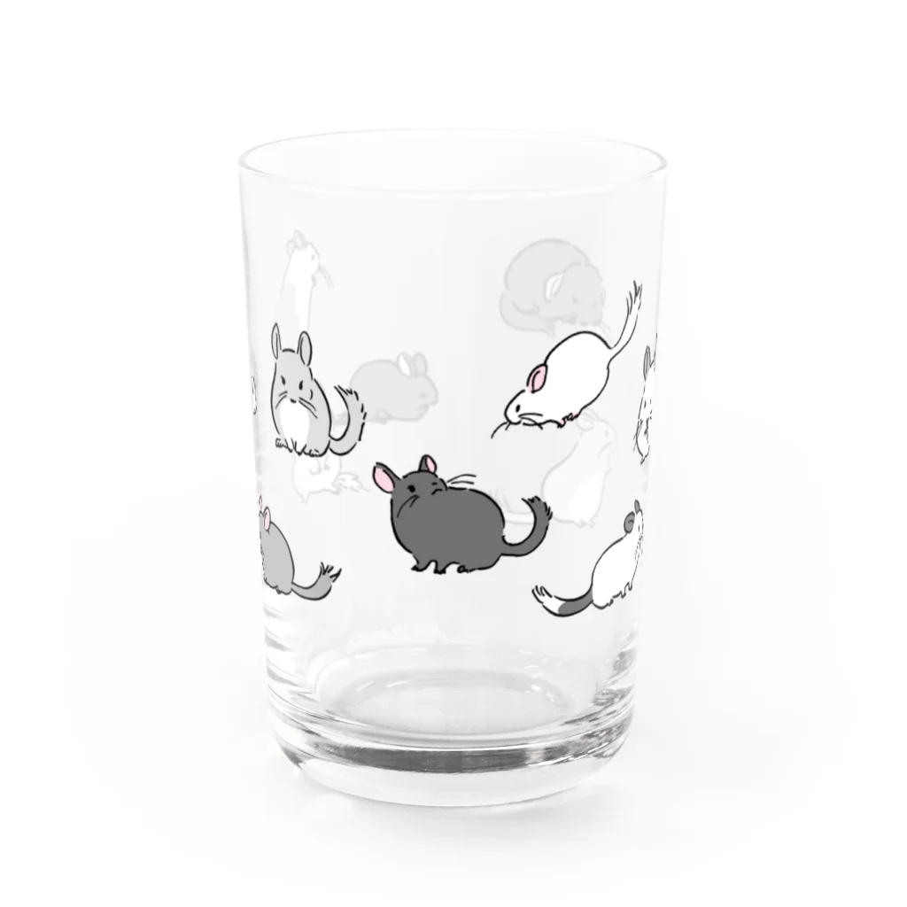 plum shopのいろいろチンチラグラス Water Glass :front