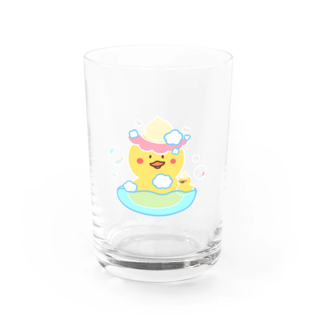 おてんば魔法店のあひるちゃんのぷかぷかバスタイム Water Glass :front