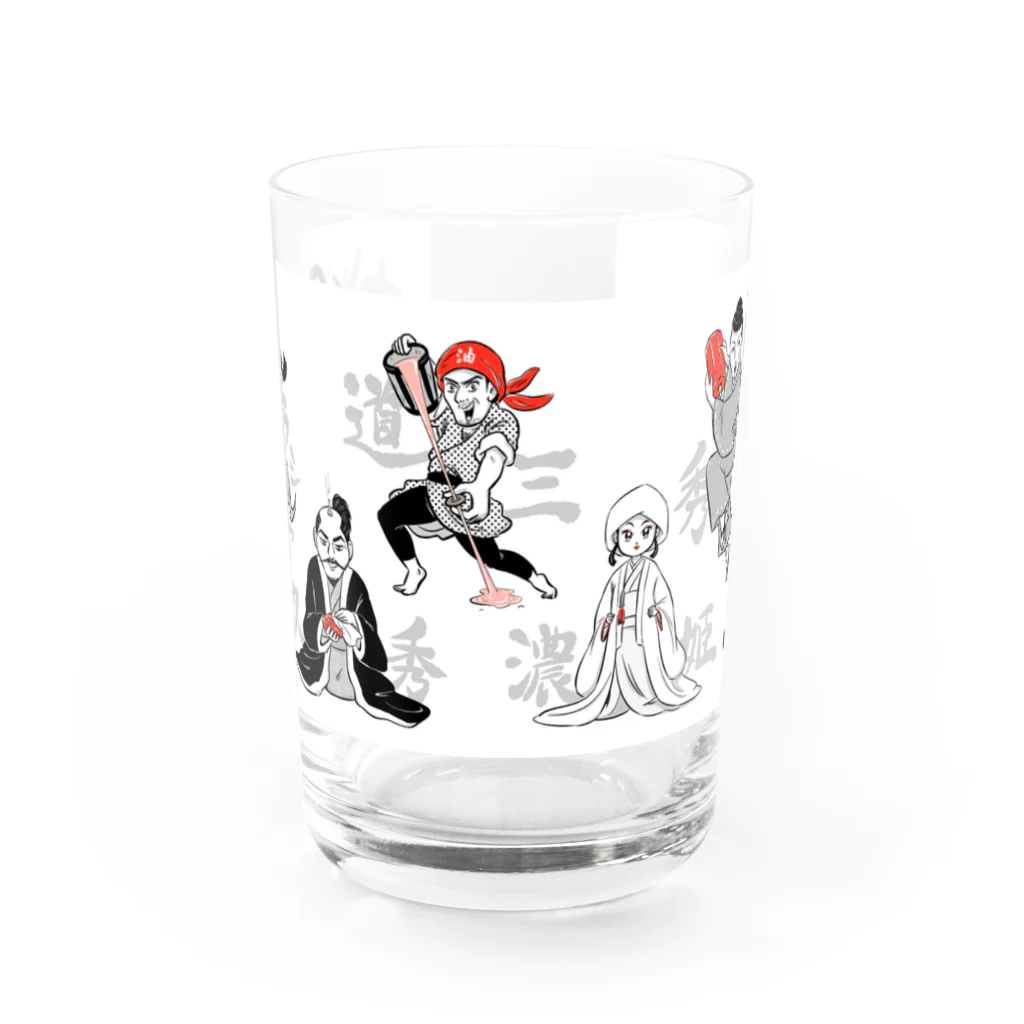 カワグチマサミのグッズの実は○○だった!?戦国武将姫 Water Glass :front