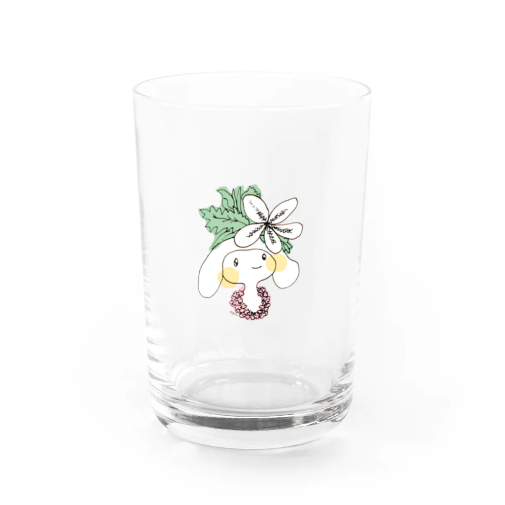 かじわら あゆみのaloha chan Water Glass :front