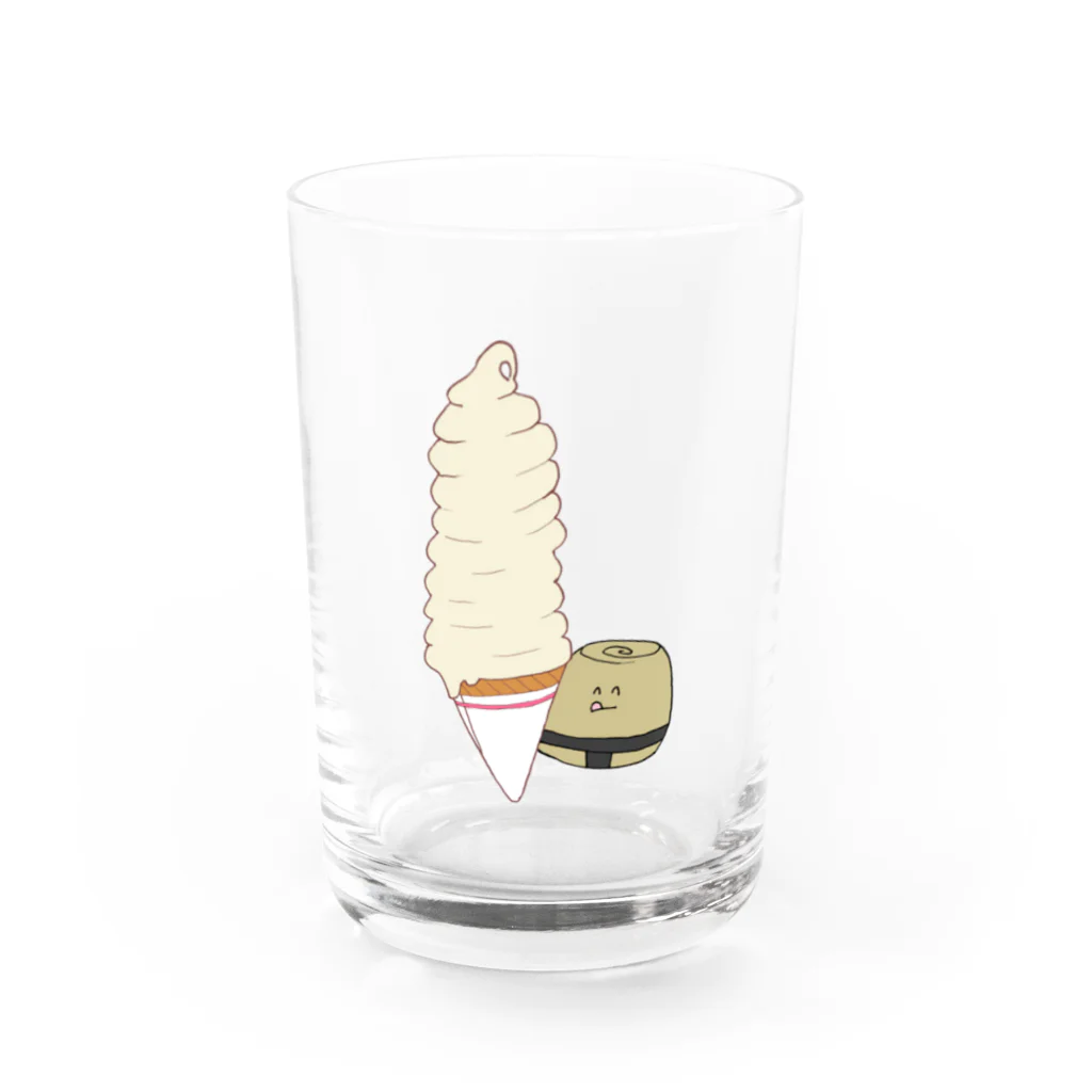 ぱくぱくショップのソフトクリーム Water Glass :front