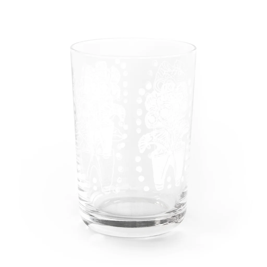 あんこらちの白☆ミミズク土偶カップ① Water Glass :front