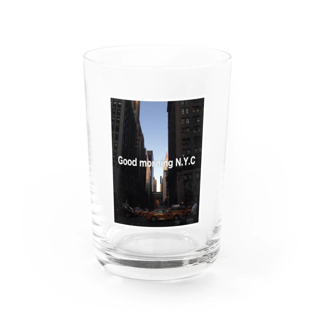 BROOKLYN-SENDAIのGood morning Water Glass :front