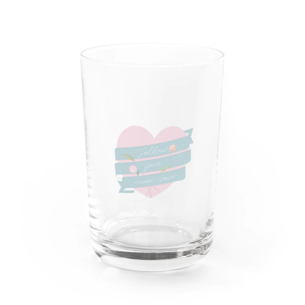 マキミナトのFollow your inner voice  Water Glass :front