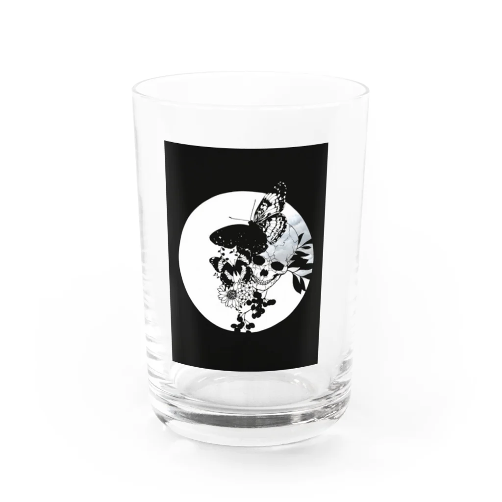 切り絵師 清葉 KIYOHAの☠️ Water Glass :front