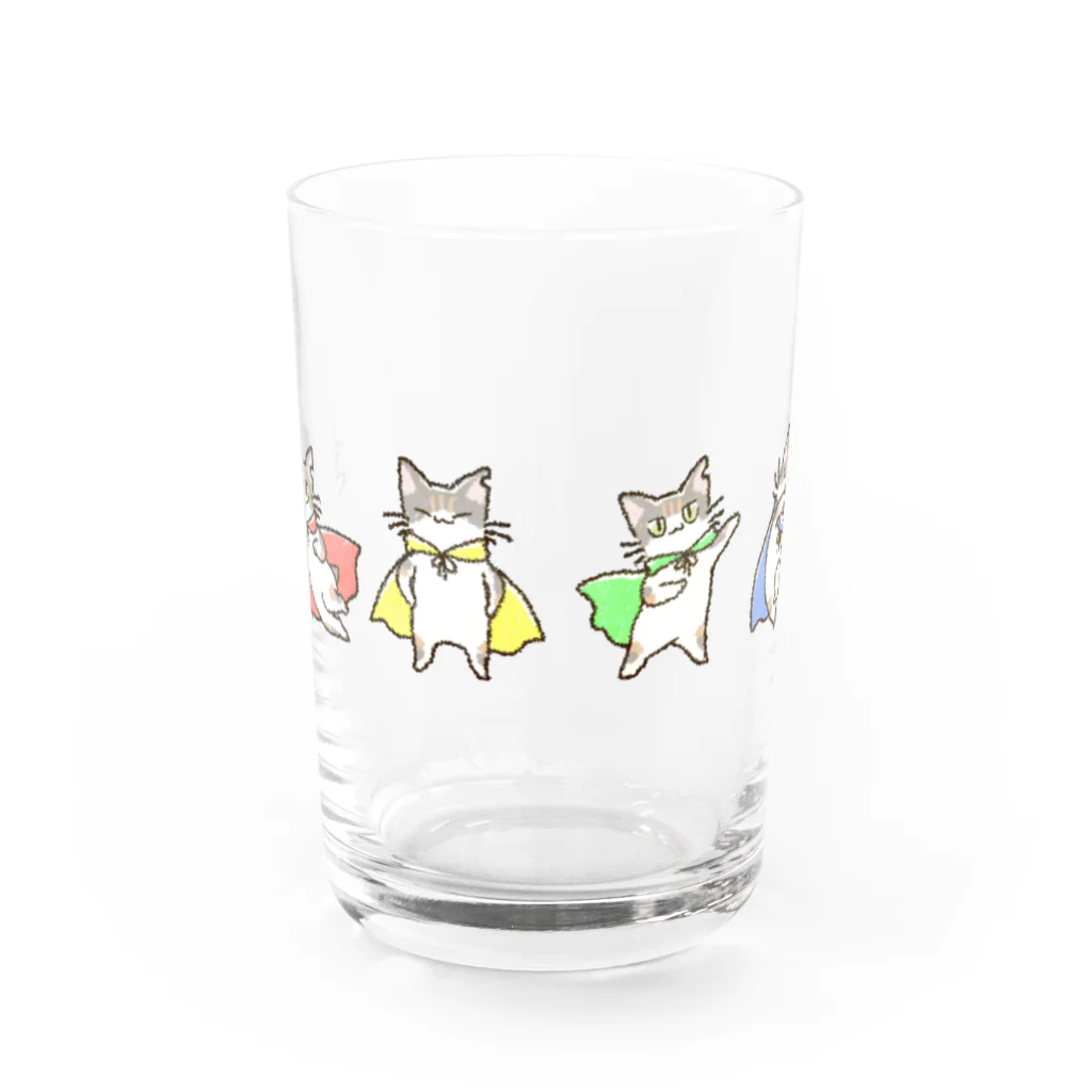 おもちゃ箱のシルバ戦隊さんじょう！ Water Glass :front