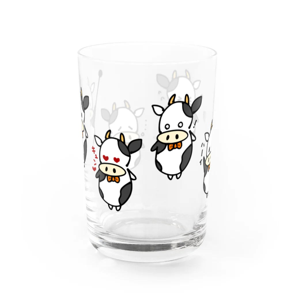 万枚ちゃんのうしあきだらけ Water Glass :front