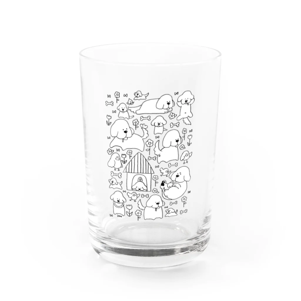 いぬけんやさんのいぬけんいぬけん！！ Water Glass :front