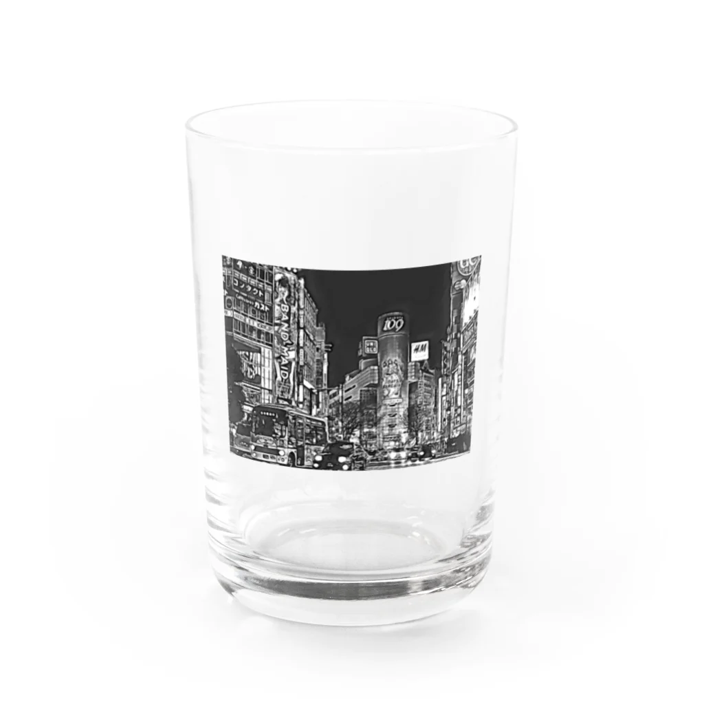 D-Shopのモノクロ東京 Water Glass :front