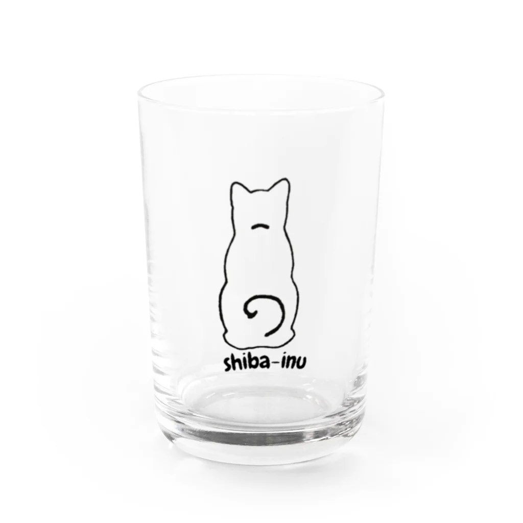 こんがり柴犬の柴犬 Water Glass :front