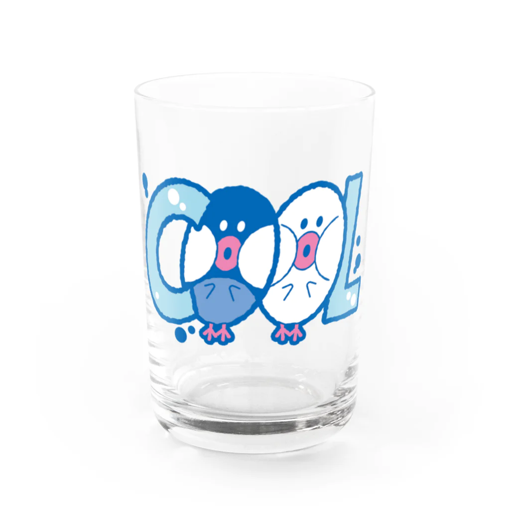 SugarfrostのCOOL文鳥 Water Glass :front