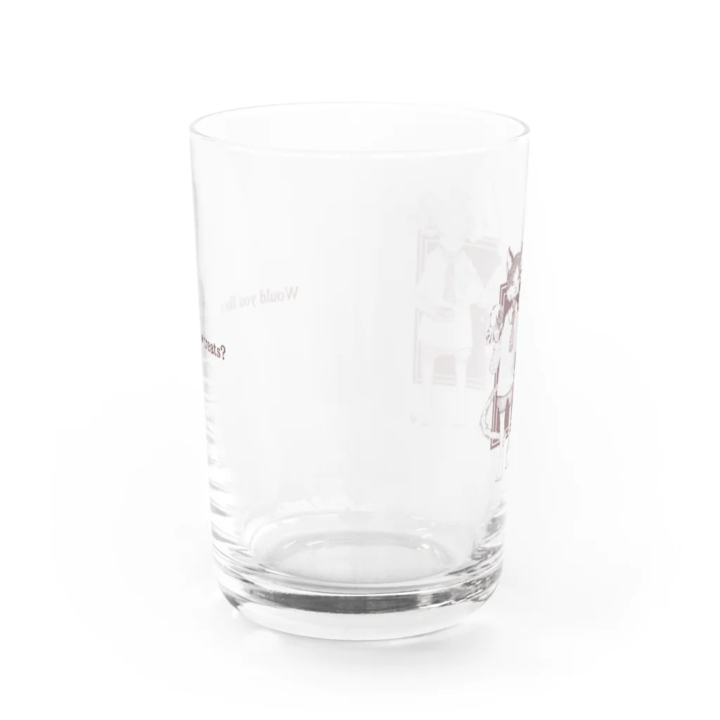 花のお茶会コップ Water Glass :front