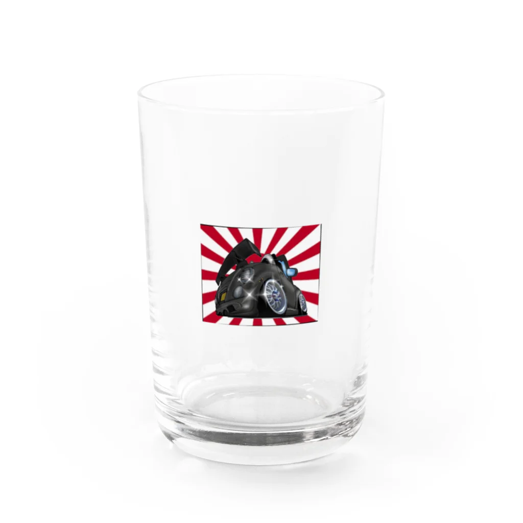 USAcafeティンカーベルのクレープやさんのサクラベースと愉快な仲間たち Water Glass :front