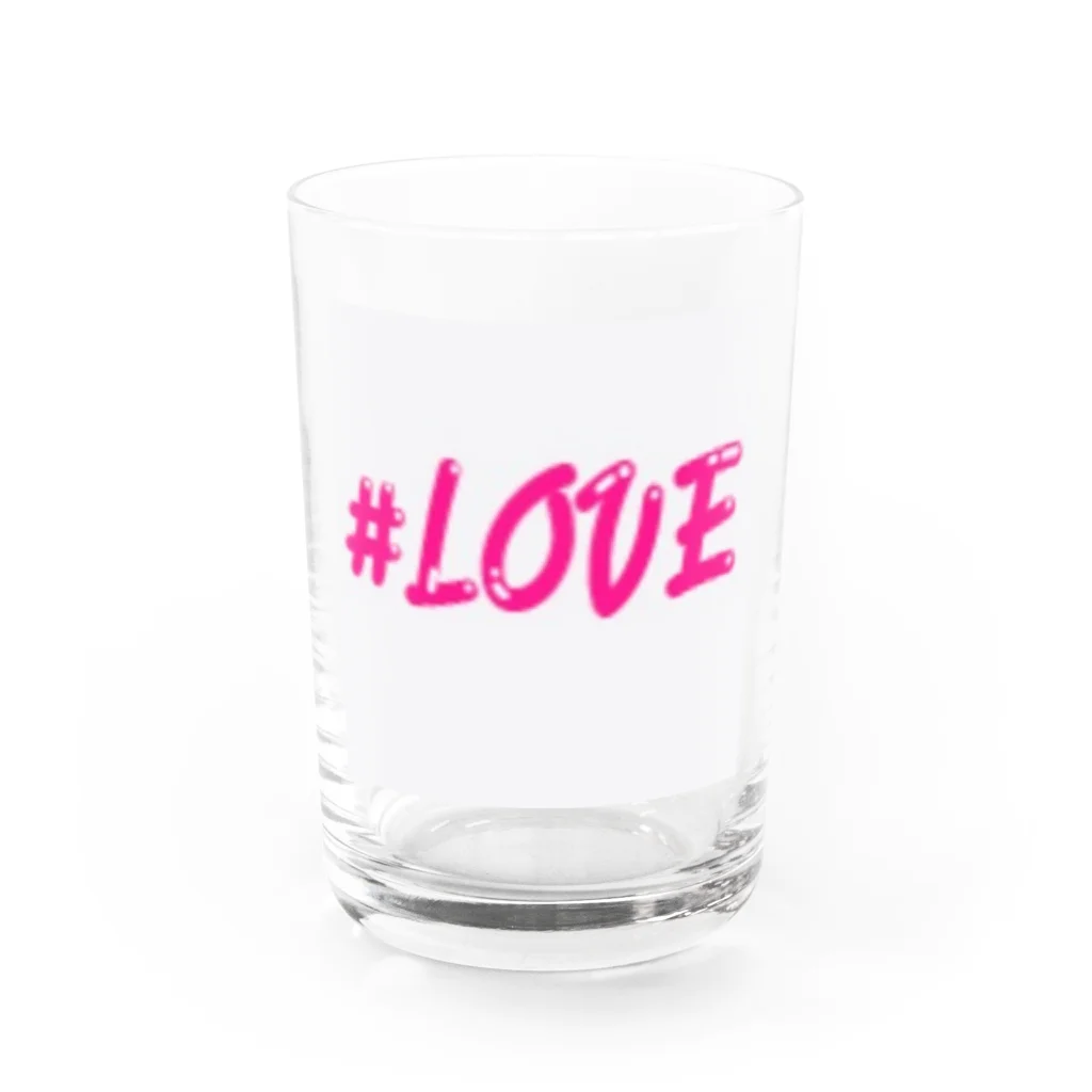 みんなの絆のlove Water Glass :front