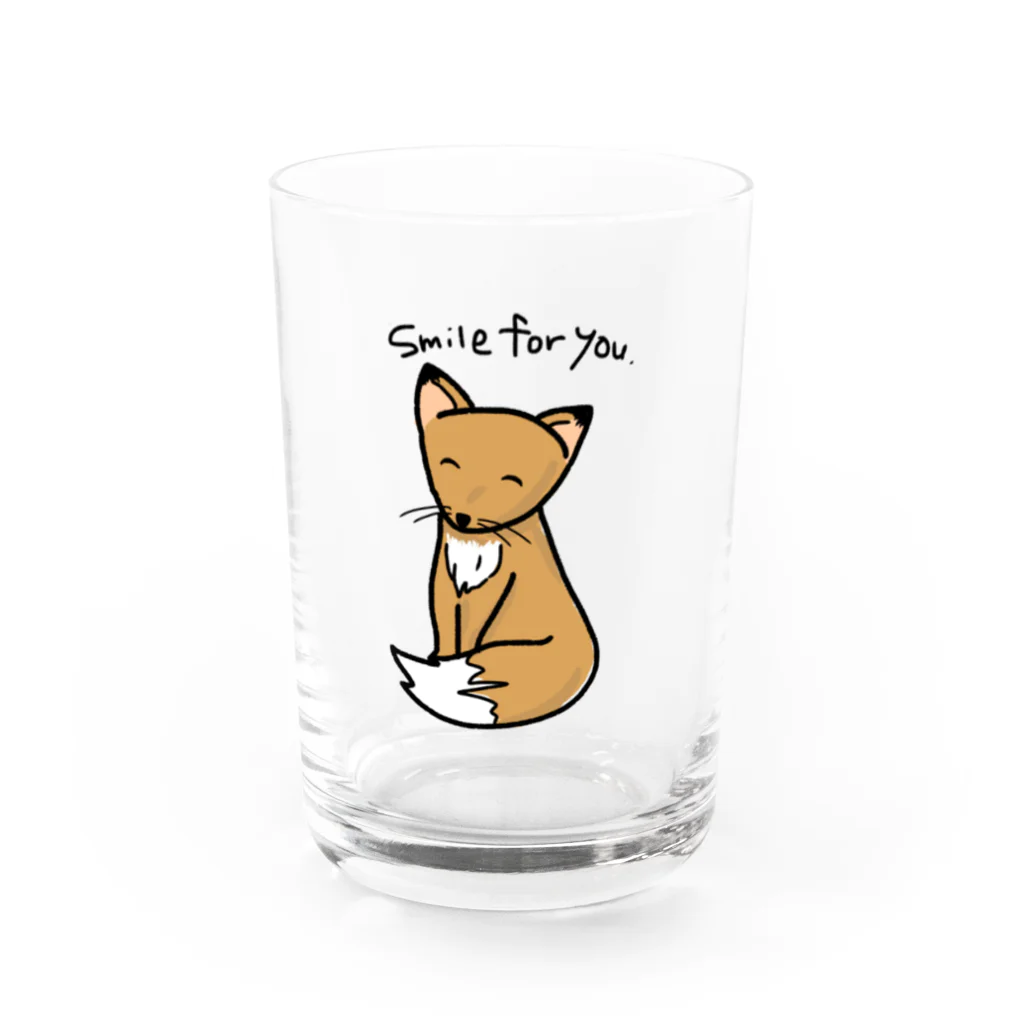 WildflowerのSmile Fox Water Glass :front