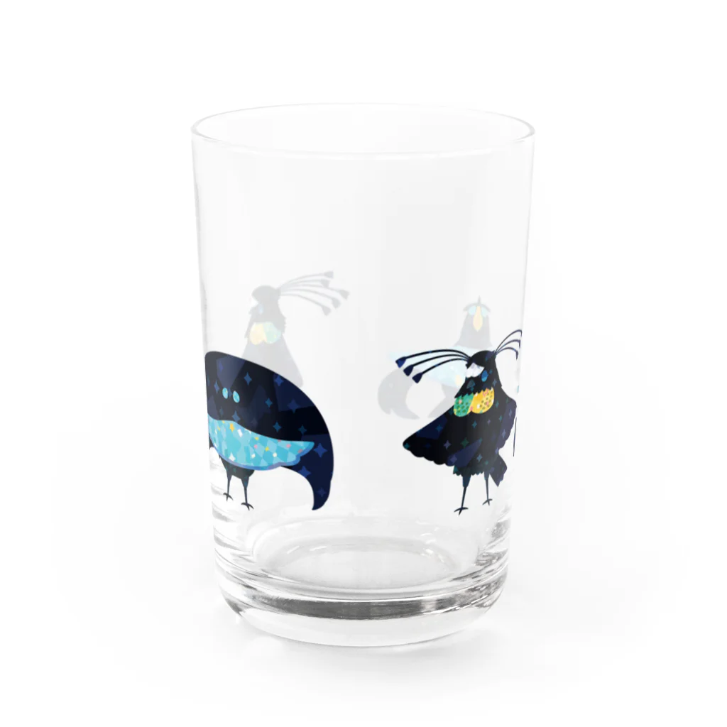 キクチミロのフウチョウコンビ Water Glass :front