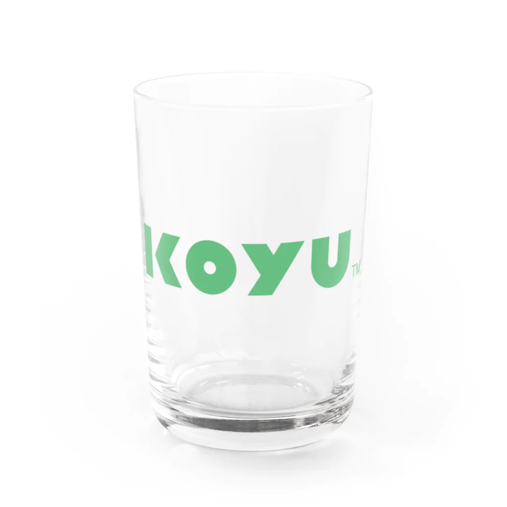 こゆ財団ブランドショップのこゆ財団ロゴ Water Glass :front