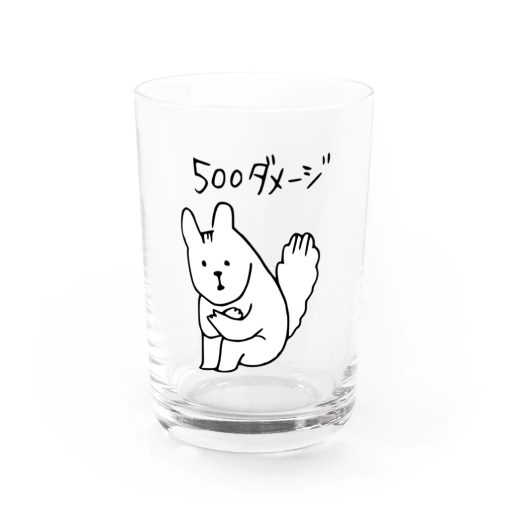 うつろのでかめのダメージちゃん Water Glass :front