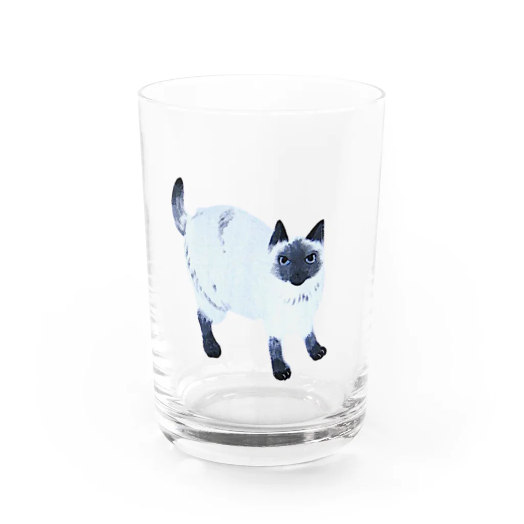 suzuejyaのシャムムムん Water Glass :front