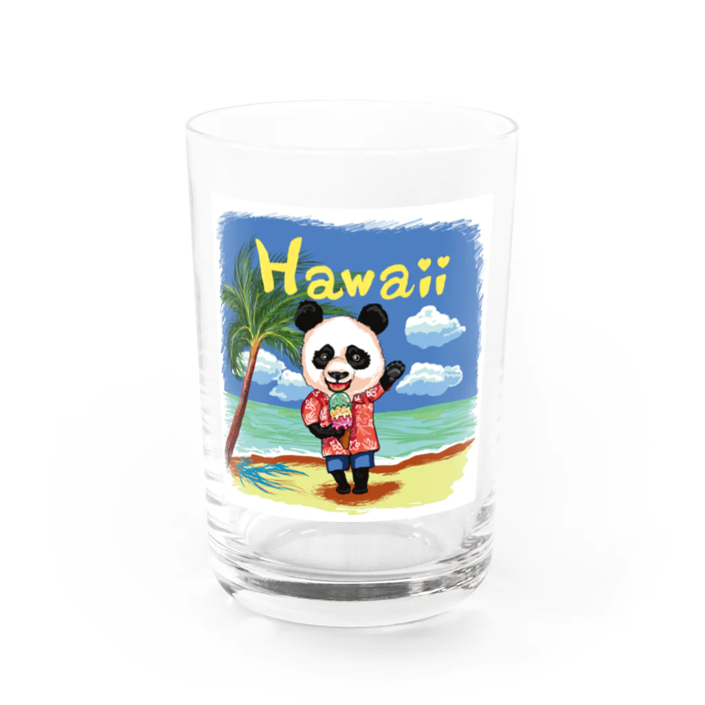 油絵描きの小物売り場のハワイ旅行気分 Water Glass :front