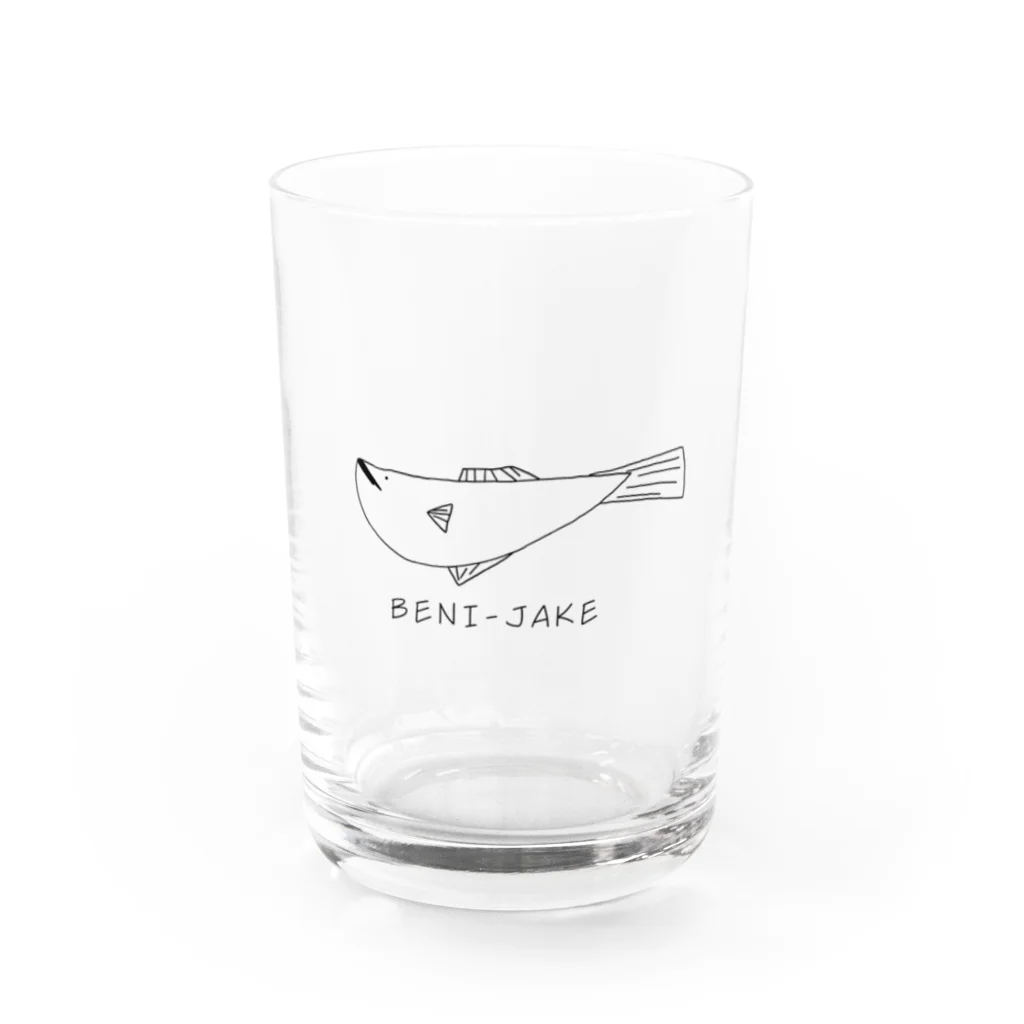 お鮭屋さんの紅鮭 Water Glass :front