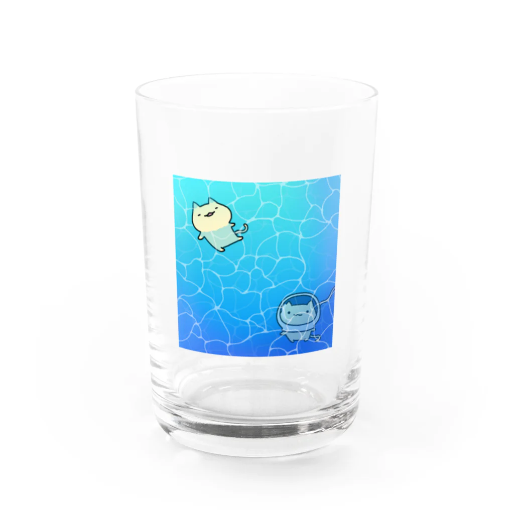 はちきななかのネコの夏休み Water Glass :front