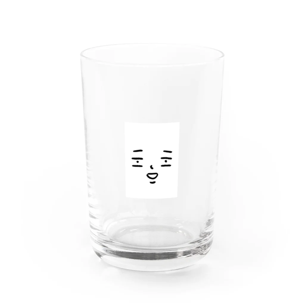 カワグチマサミのグッズのアホっぽい顔 Water Glass :front