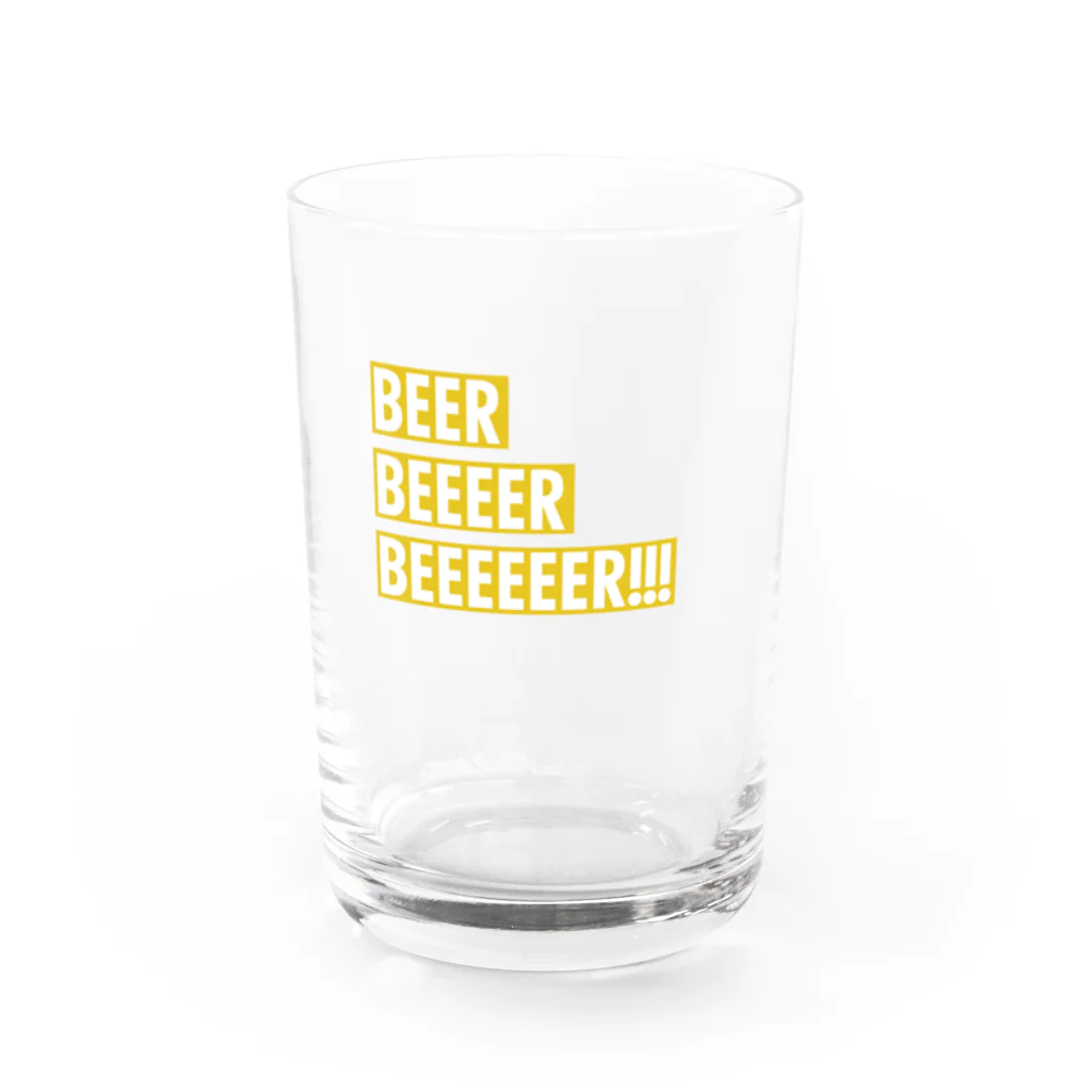 キャンプ場の奥の方のBEER!! Water Glass :front