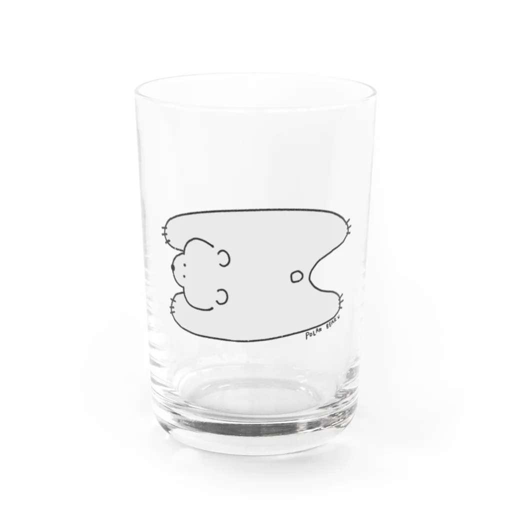 googlyのしろくまさん Water Glass :front