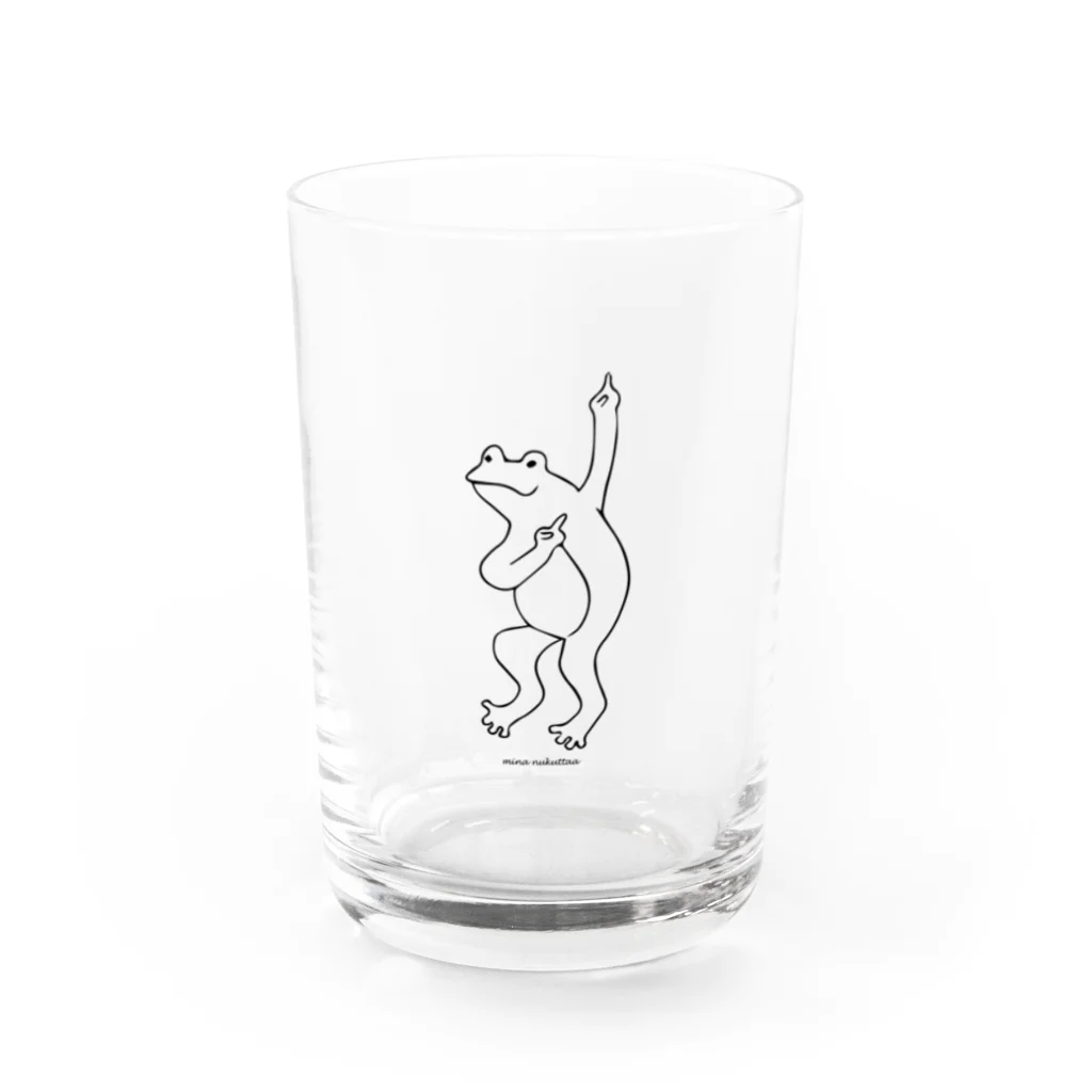 だんすだんすのミナ・ヌクッタ店のかえるだんすだんす Water Glass :front