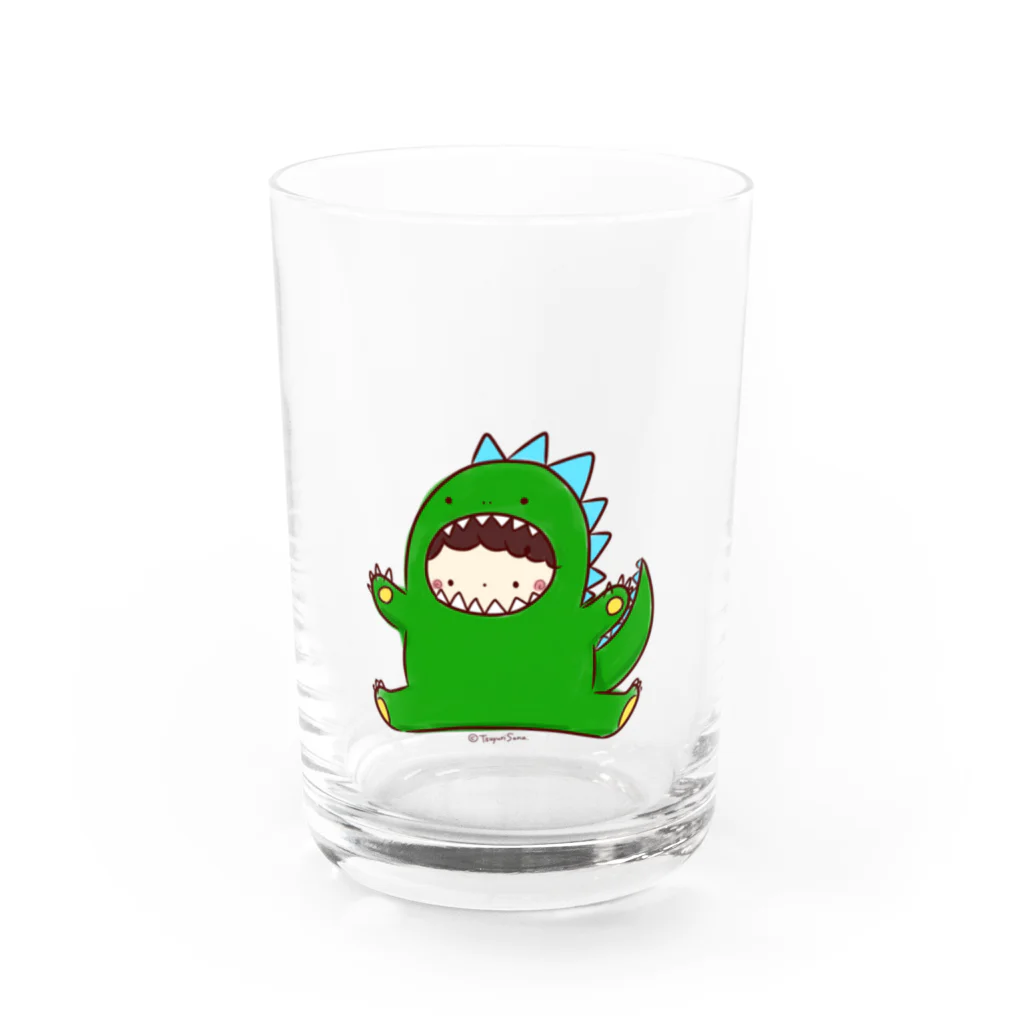 ツユリサナのかいじゅうkids Water Glass :front