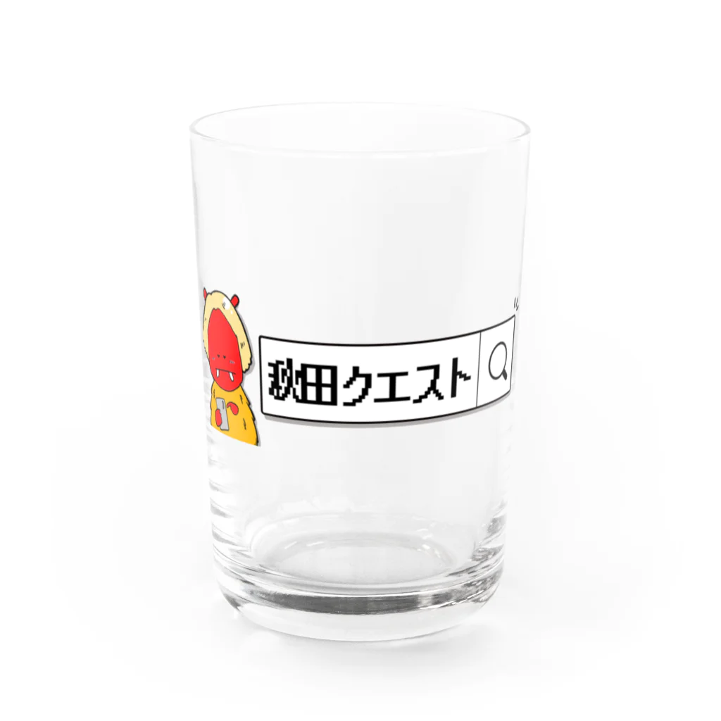 akitaquestのスマホなまはげ Water Glass :front