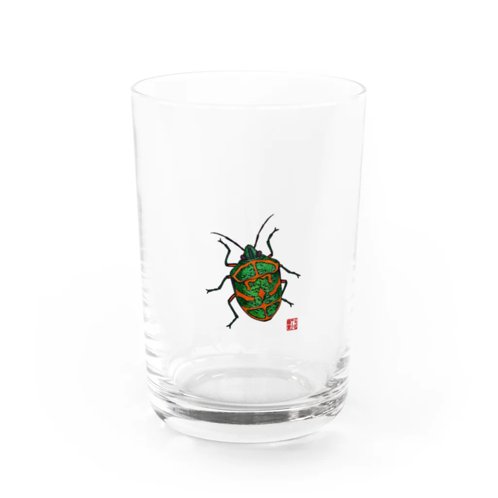 ミユキータ商會のアカスジキンカメムシの大人 Water Glass :front