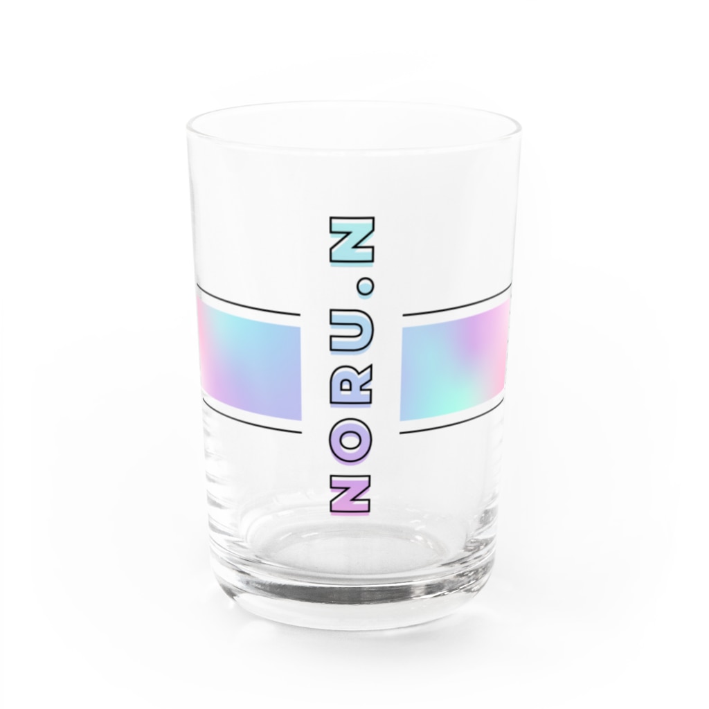 noru_nekomiyaのホログラムのるねこグラス Water Glass :front