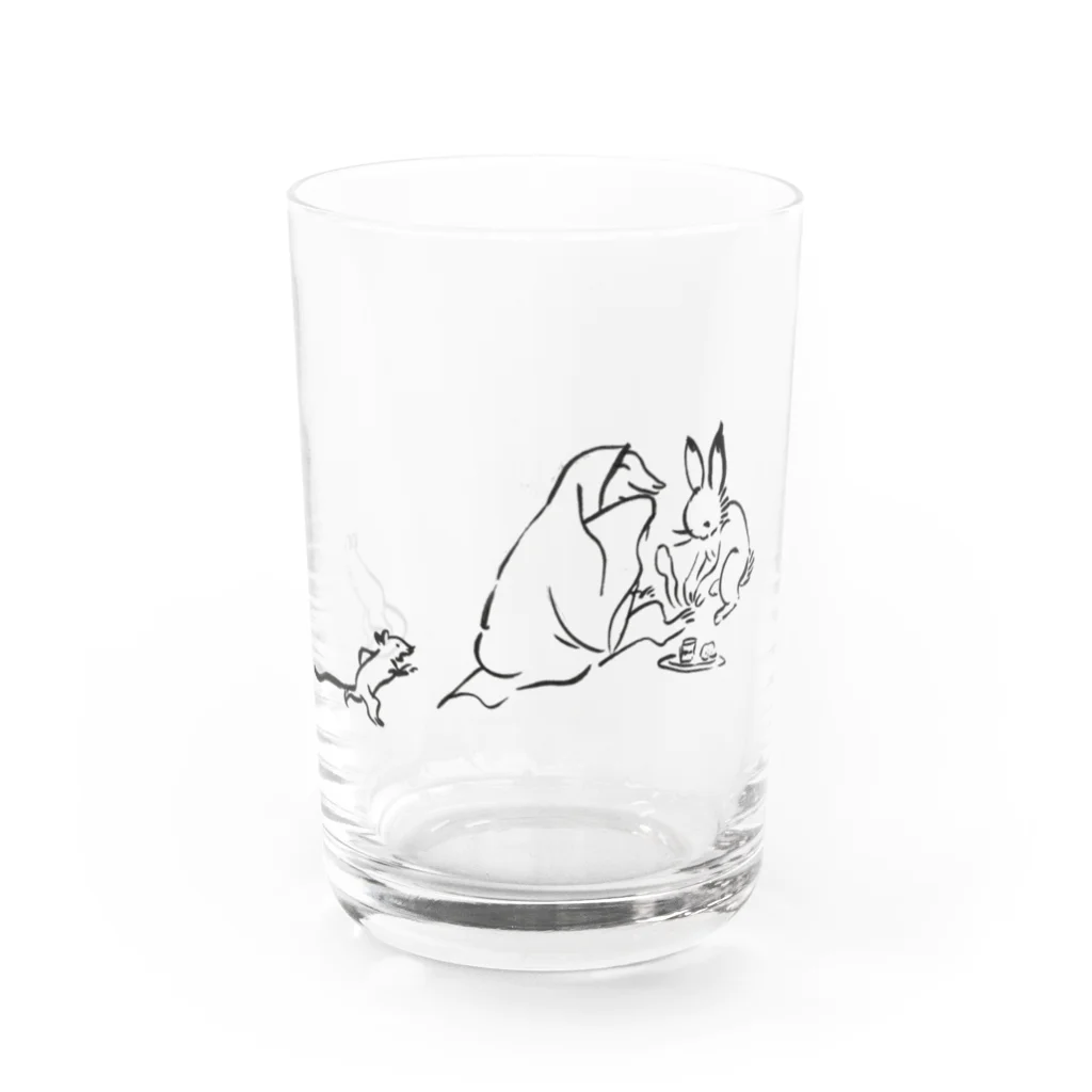 こどはりのおきゅう日和戯画大集合 Water Glass :front