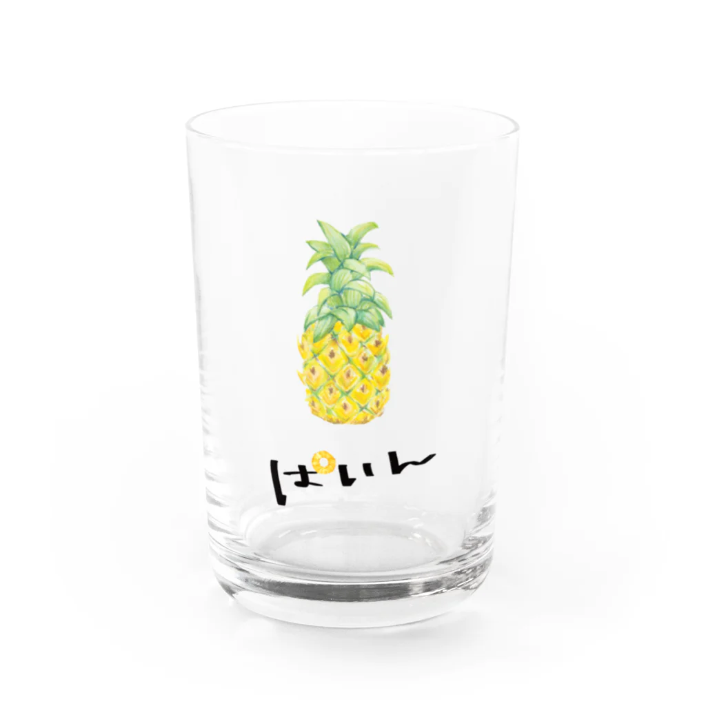 mayapatternのぱいん Water Glass :front